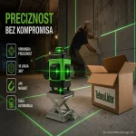 Digitalni 4D Laser za Nivelaciju sa 16 Linija – Precizno Poravnanje