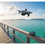 dron XF609 daljinski upravljač i baterija u radu