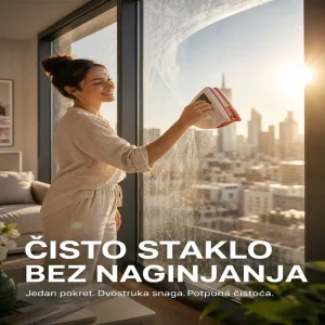 Dvostrani magnetni čistač prozora — čisti unutra i spolja istovremeno