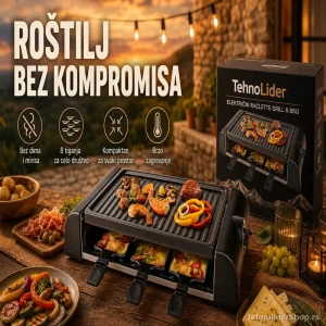 Elektricni rostilj sa tiganjima