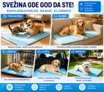 hladna prostirka za pse — u upotrebi