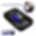 Detaljni prikaz LED svetala i bluetooth zvučnika na hoverboard-u