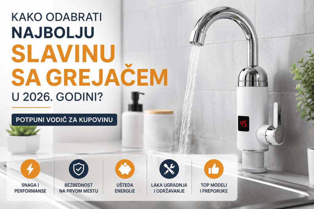 Slavine sa grejačem — električni instant grejač vode za dom