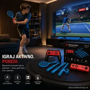 L05 Bežični Gaming Kontroler sa Senzorom Pokreta – Bluetooth Džojstik za Android, iPhone i PC