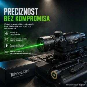 Laserski Nišan za Pušku i Pištolj – Laser Scope 532nm