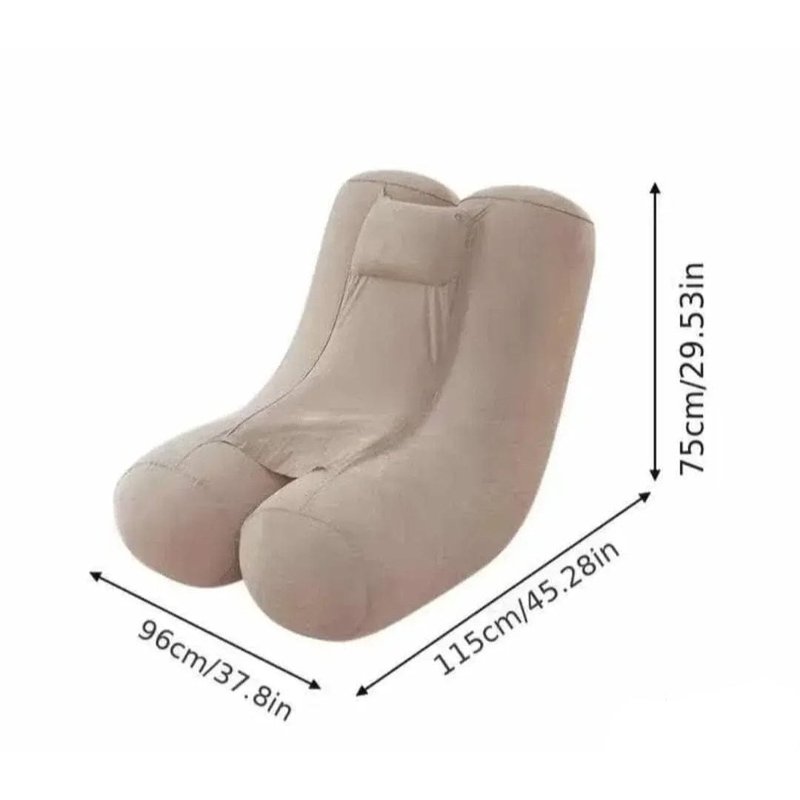 Lazy sofa - Sofa na naduvavanje sofa na naduvavanje - prednja strana
