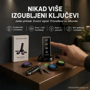 Lokator za Ključeve – Aparat za Pronalaženje sa 4 Prijemnika