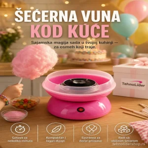 Mini Aparat za Šećernu Vunu – Slatka Zabava za Celu Porodicu