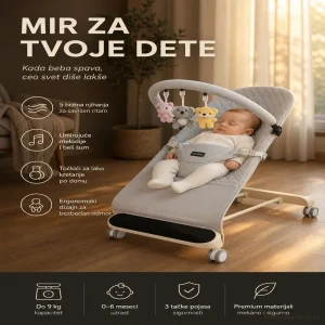 Multifunkcionalna Njihalica za Bebe sa Točkićima