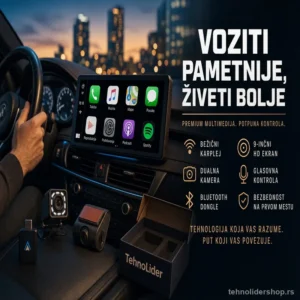 Multimedia za Auto i Kombi 9 Inca – CarPlay, Android Auto i Prednja Kamera