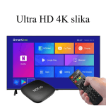 MX10 TV Box bočni pogled, prikazuje sve ulazne i izlazne portove
