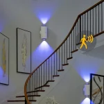 Pametne zidne lampe sa senzorom – 2 komada — detalji