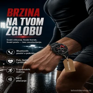 Pametni Sat GTS – Sportski Dizajn, Bluetooth Pozivi i Praćenje Zdravlja