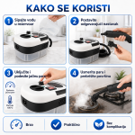 profesionalni paročistač sa rezervoarom — detalji