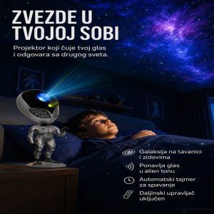 Alien Lampa zvezdano nebo koji ponavlja reci