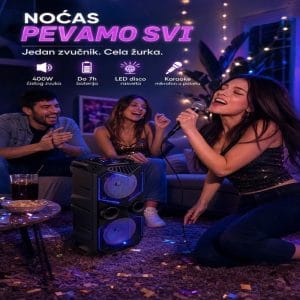 Bluetooth karaoke zvučnik ZQS-1819 sa integriranim mikrofonom