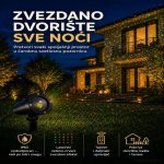 Zvezdani vodootporni projektor za dvorište
