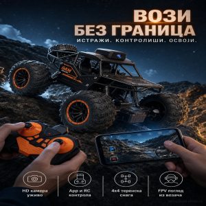 Džip na daljinski sa HD kamerom i kontrolom preko mobilnog telefona