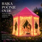 Šator zamak za princeze+ poklon lampice