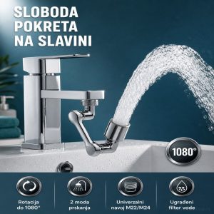 Rotirajući nastavak za slavinu 1080 stepeni