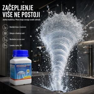 Tornado prah za otčepljenje i čišćenje odvoda