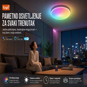 Wise pametna led plafonjera 24W, RGBCW