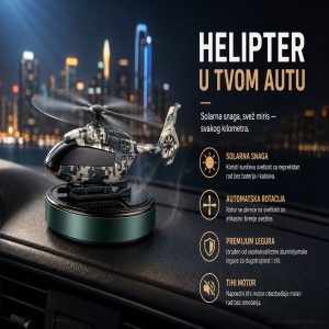 Solarni osveživač vazduha za auto Helihopter