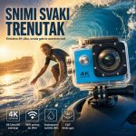 Akciona sportska kamera 4K Ultra HD sa WiFi konekcijom