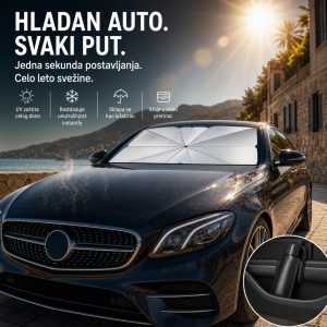 Kišobran za šofersajbnu automobila - completan proizvod