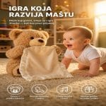 Plišani veseli meda koji govori i igra žmurke