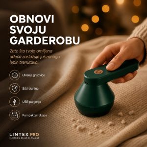 Električni odstranjivač vlakana i grudvica