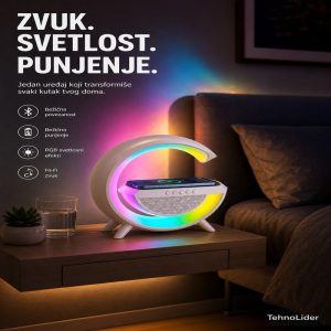 3u1 lampa Bluetooth zvučnik i bežični punjač proizvod