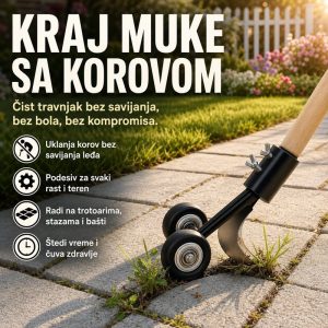 Alat za čupanje korova sa ergonomskom ručkom