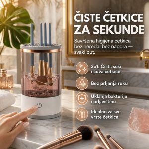 Set za čišćenje i sušenje četkica za šminkanje