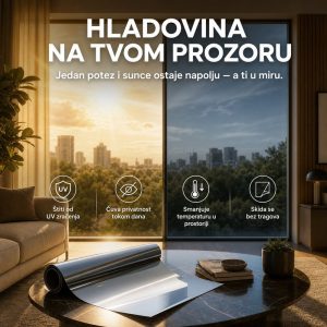 Reflektujuća ogledalo folija za stakla zaštita prozora
