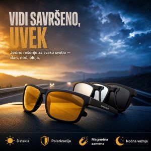 Magic Vision polarizovane naočare sa promenljivim staklima