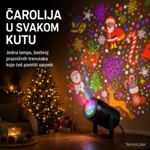 godišnji PROJEKTOR sa prazničnim motivima