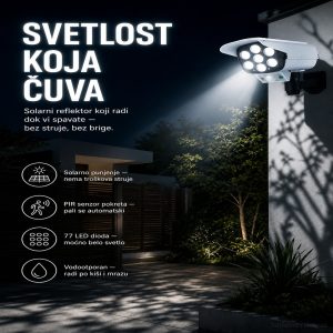 Solarni REFLEKTOR u obliku KAMERE