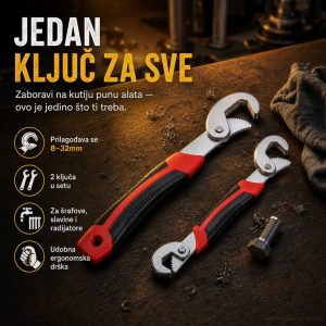 Set od 2 višenamenska univerzalna ključa