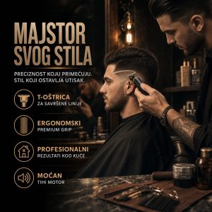 Mašinica za ŠIŠANJE sa T oštricom-VINTAGE T9