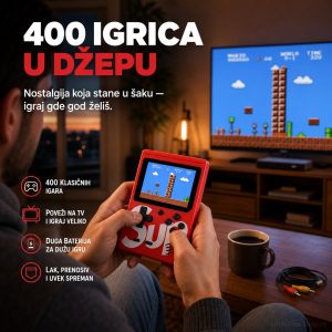 SUPER GAME BOX 400 u 1 ručna konzola