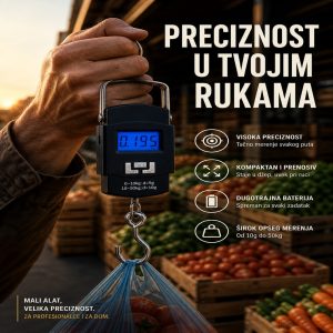 Digitalna viseća vaga ili kantar za merenje tereta do 50 Kg težine