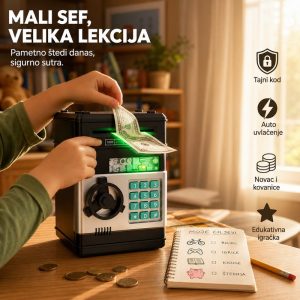 2u1 Dečiji Sef - Interaktivna Igračka