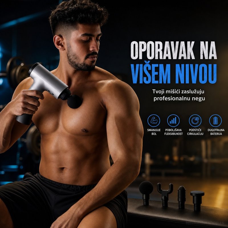 Masazer Pistolj za masazu Fascial Muscle Gun-masazer Masazer Pistolj za masazu Fascial Muscle Gun-masazer