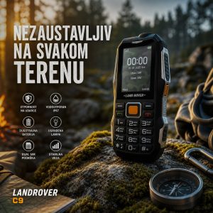 Landrover telefon C9 dual sim sa srpskim menijem