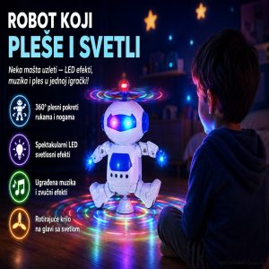 Igračka robot sa svetlom i muzikom