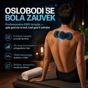 EMS masažer stimulator mišića za celo telo sa dva uređaja