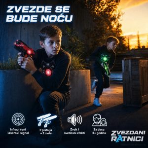 Laser Tag 2 pištolja – Zvezdani Ratnici