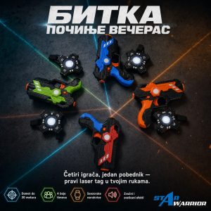 Laser tag za 4 igraca