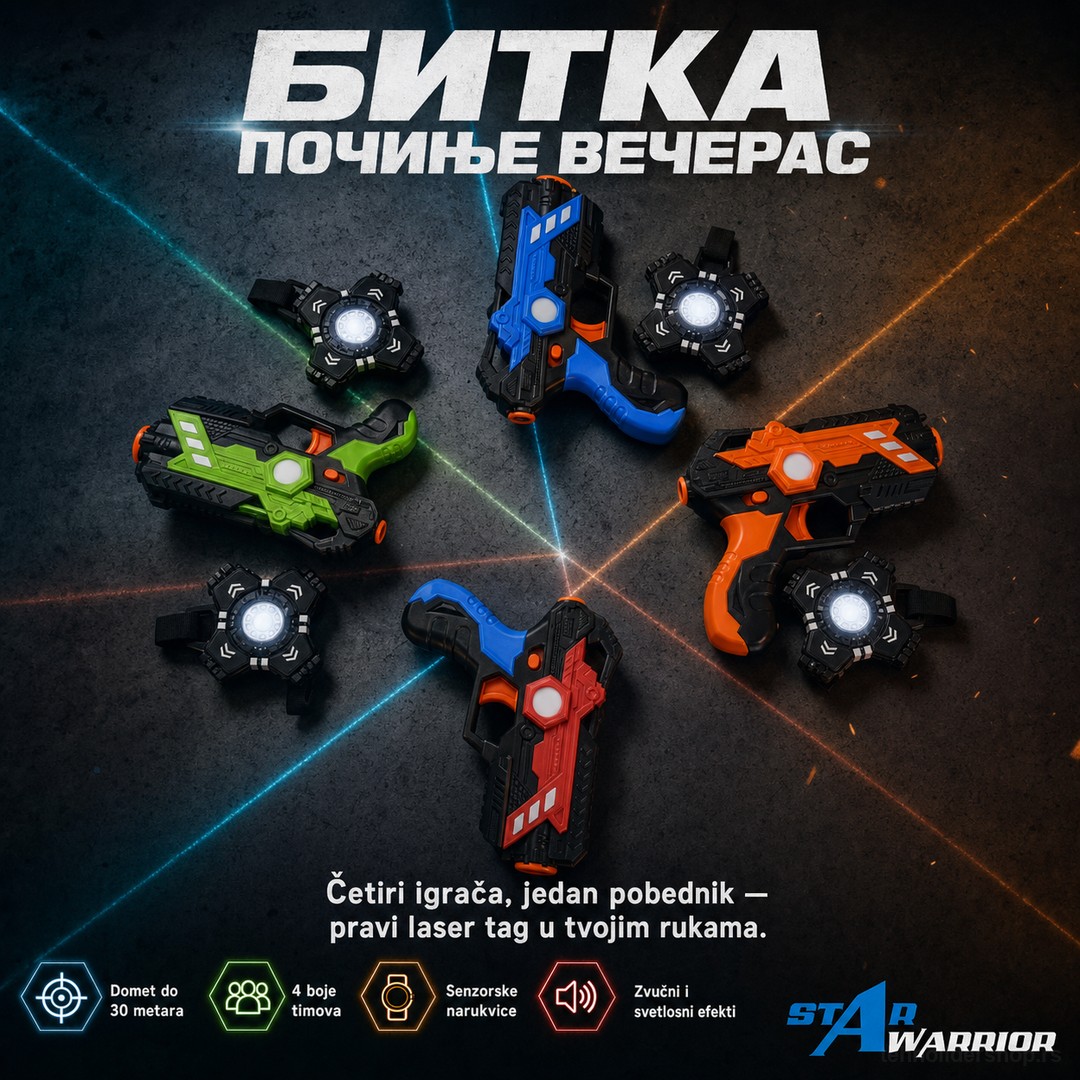 Laser tag za 4 igraca Laser tag za 4 igraca